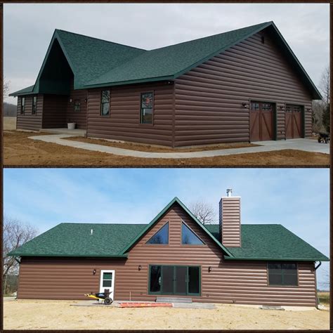 green roof what color siding